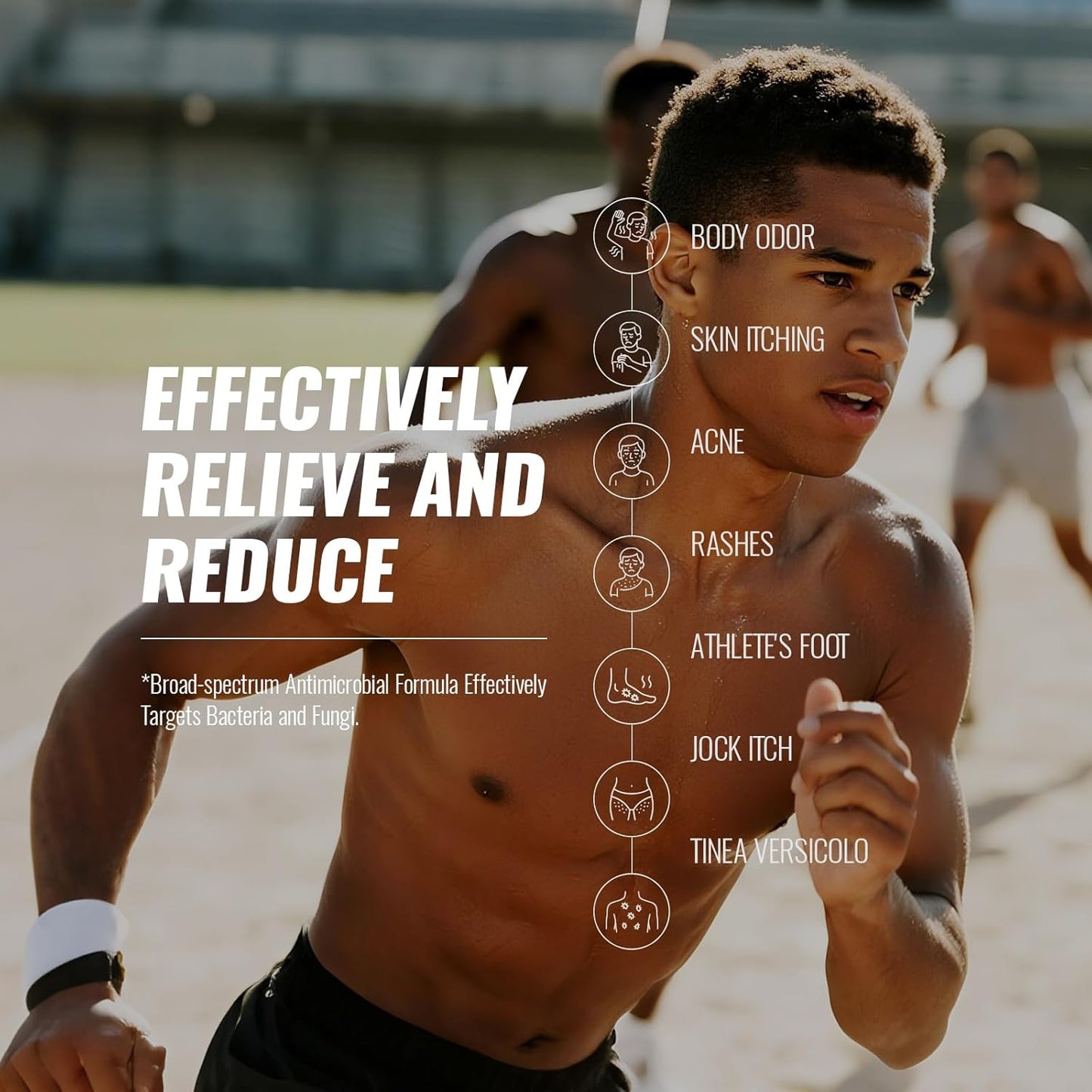 Natural Antifungal Body Wash: Tea Tree Fights Fungus Eliminates Odor Relieves Itching Formula for Sensitive Skin and Active Lifestyles 16.3 FL OZ