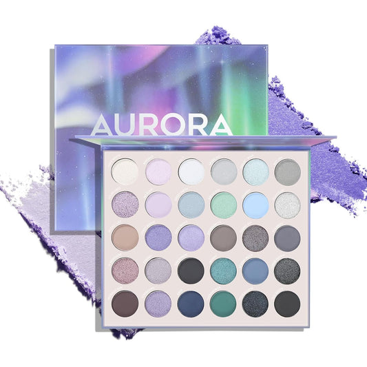 Eyeshadow Palette 30 Pigmented Matte Shimmer Eye Shadow Makeup Palette Glitter Long Lasting Waterproof