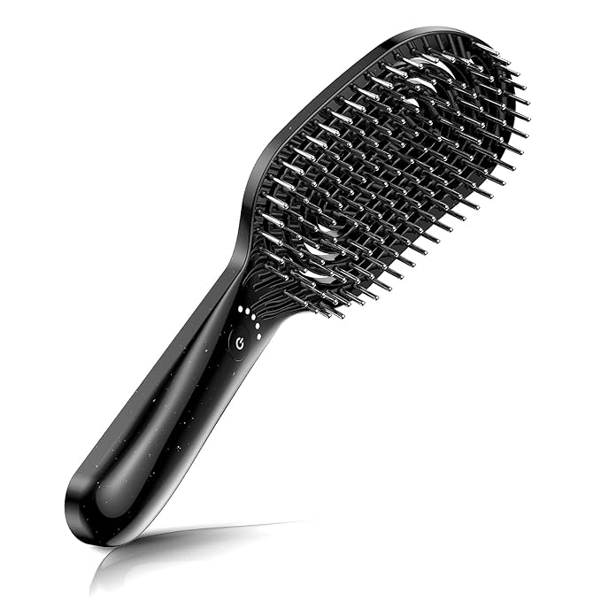 Microcurrent Massage Comb, Professional Stainless Steel Massage Comb for Hair Treatment, Advanced Scalp Care Brush with 144 Teeth for Hair Styling Promote Hair Growth, Suitable for Men & Women