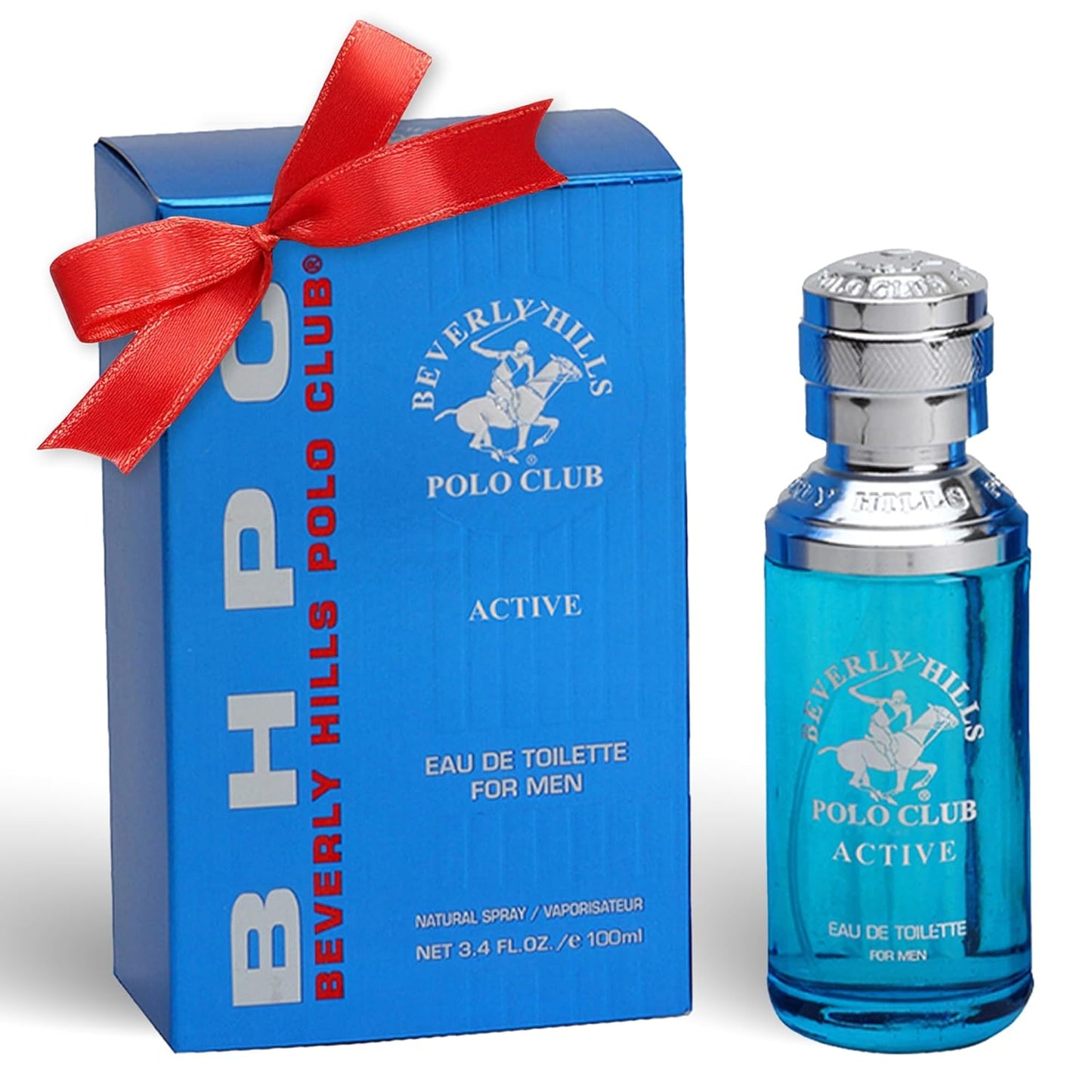 Beverly Hills Polo Club ACTIVE - Cologne for Men with Notes of Citrus - Fresh & Sporty Fragrance Scent - Eau De Toilette Spray 3.40fl.oz / 100ml