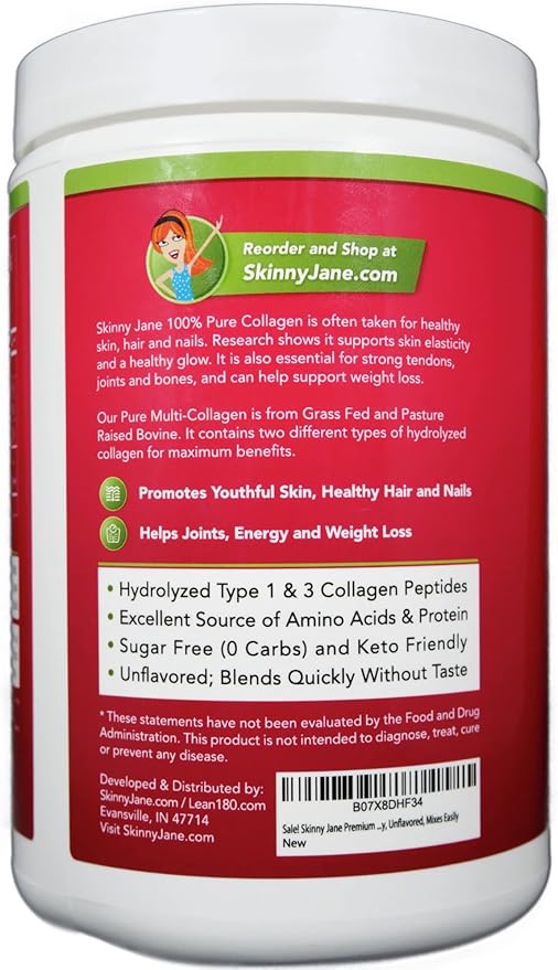 Premium Best Collagen Peptides Powder | Rejuvenates Skin | Healthy Hair and Nails | Supports Healthy Joints | Keto Friendly, Zero Carbs, Unflavored (35 Servings)