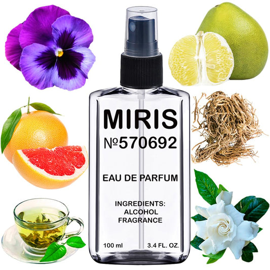 MIRIS No. 570692, Inspired by Pomelo Sorrento, Long-Lasting Unisex Eau de Parfum for Women & Men, Spray 3.4 Fl Oz / 100 ml