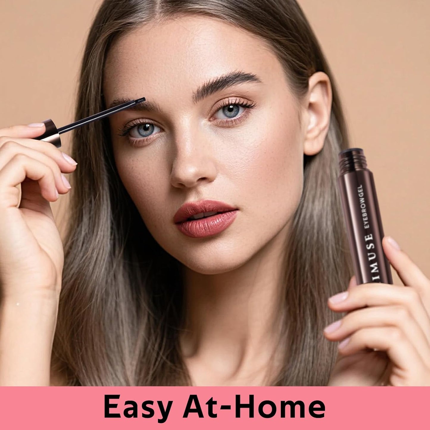 KIMUSE Instantly Semi-Permanent Eyebrow Gel, Long Lasting Eyebrow Tint, Waterproof Tinted Eye Brow Gel, Transfer-Proof, Smudge-Proof, Eyebrow Makeup Gift for Women & Girl, 0.17oz