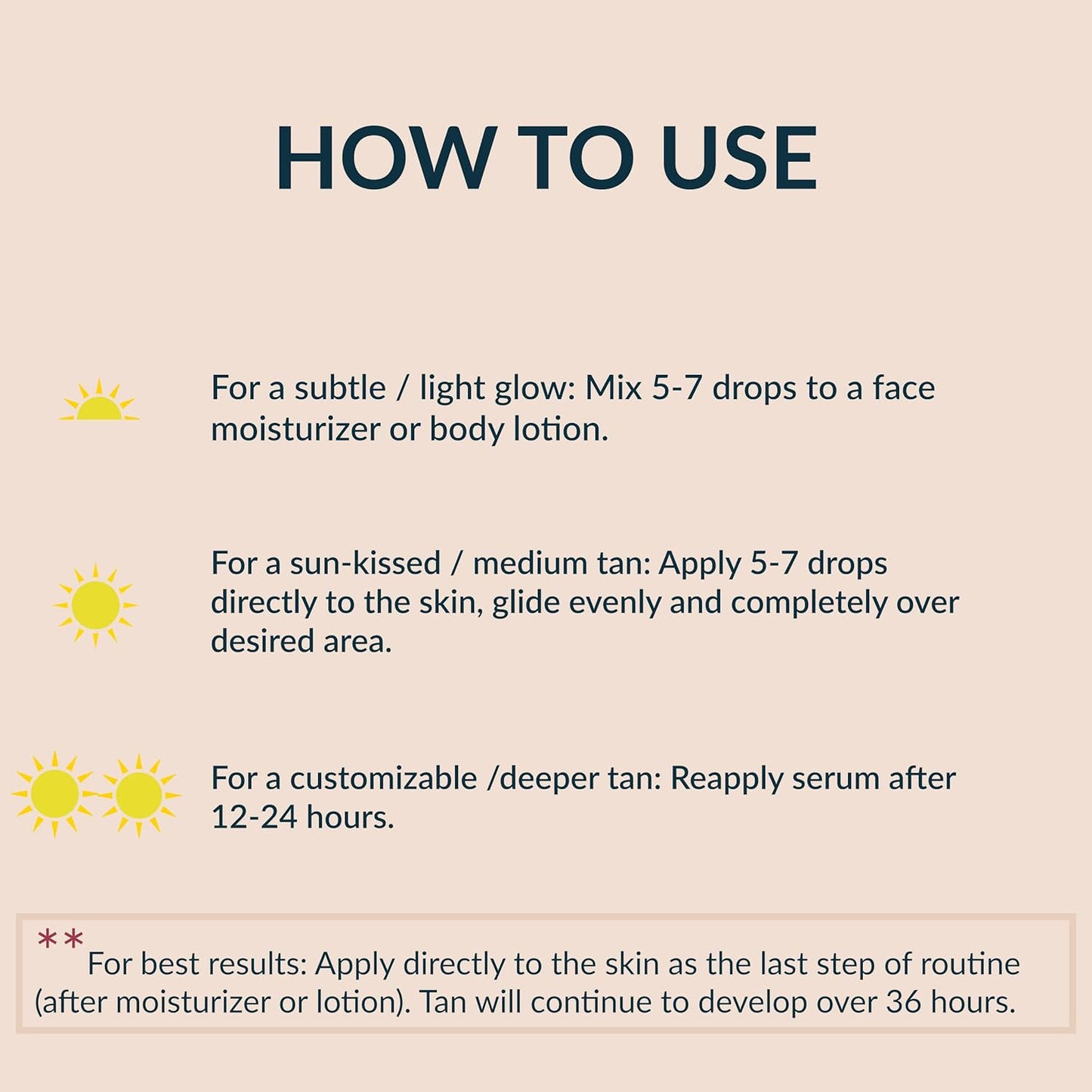 Self Tanner Bronzing Drops - Anti Aging Gradual Sunless Tanning Drops, Natural Hydrating Glow for Face & Body with Vitamin C - Fake Tan Lotion, Vegan & Cruelty Free, 1 oz