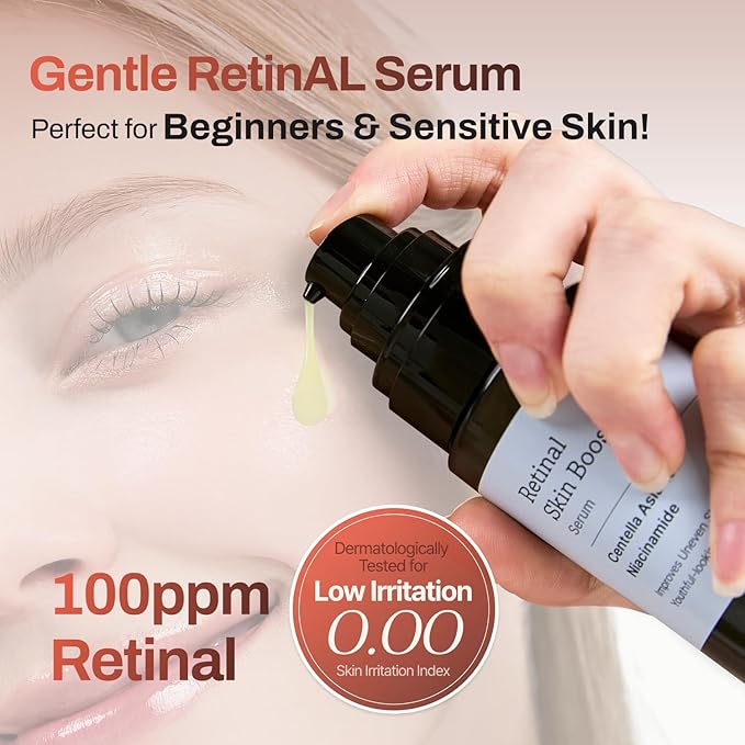 MEDITHERAPY Retinal Skin Booster Serum 5.07 fl. oz - 100ppm Retinal Ideal for Beginner & Sensitive Skin - Advanced Retinol Serum for Face - Retinaldehyde Facial Serum for Uneven Skin Tone & Fine Lines