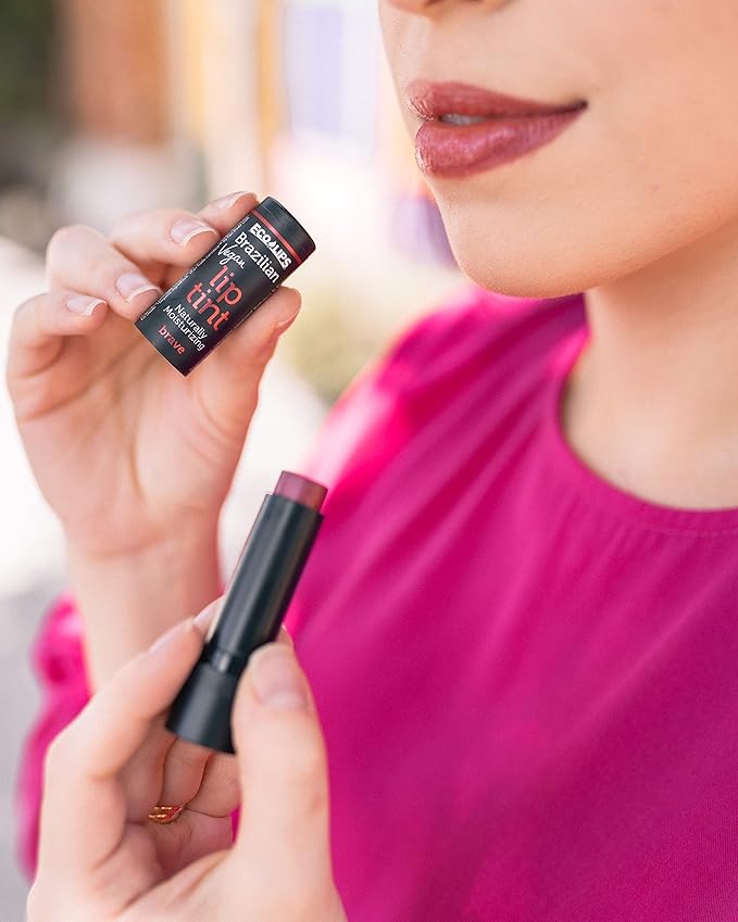 Eco Lips Vegan Cruelty-Free Brazilian Lip Tint Variety Pack - 100% Natural Lip Balm (Blessed, Blissful, Brave, Brazen, Bold) (5 Pack) | Made in USA