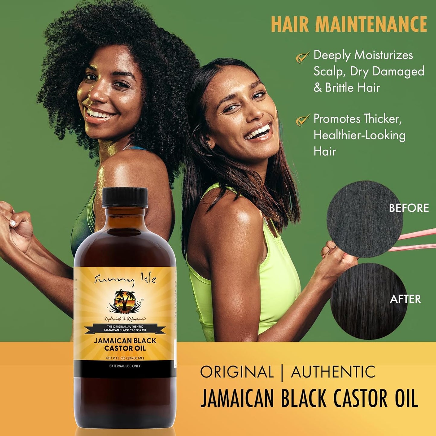 Sunny Isle Jamaican Black Castor Oil, 8 Fl Oz