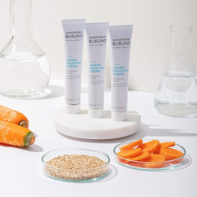 ANNEMARIE BÖRLIND – Eye Wrinkle Cream – Natural Vitamin C + E Anti Aging Eye Cream for Smoothed, Brighter, and Plump Skin With New Elasticity – 0.67 Oz