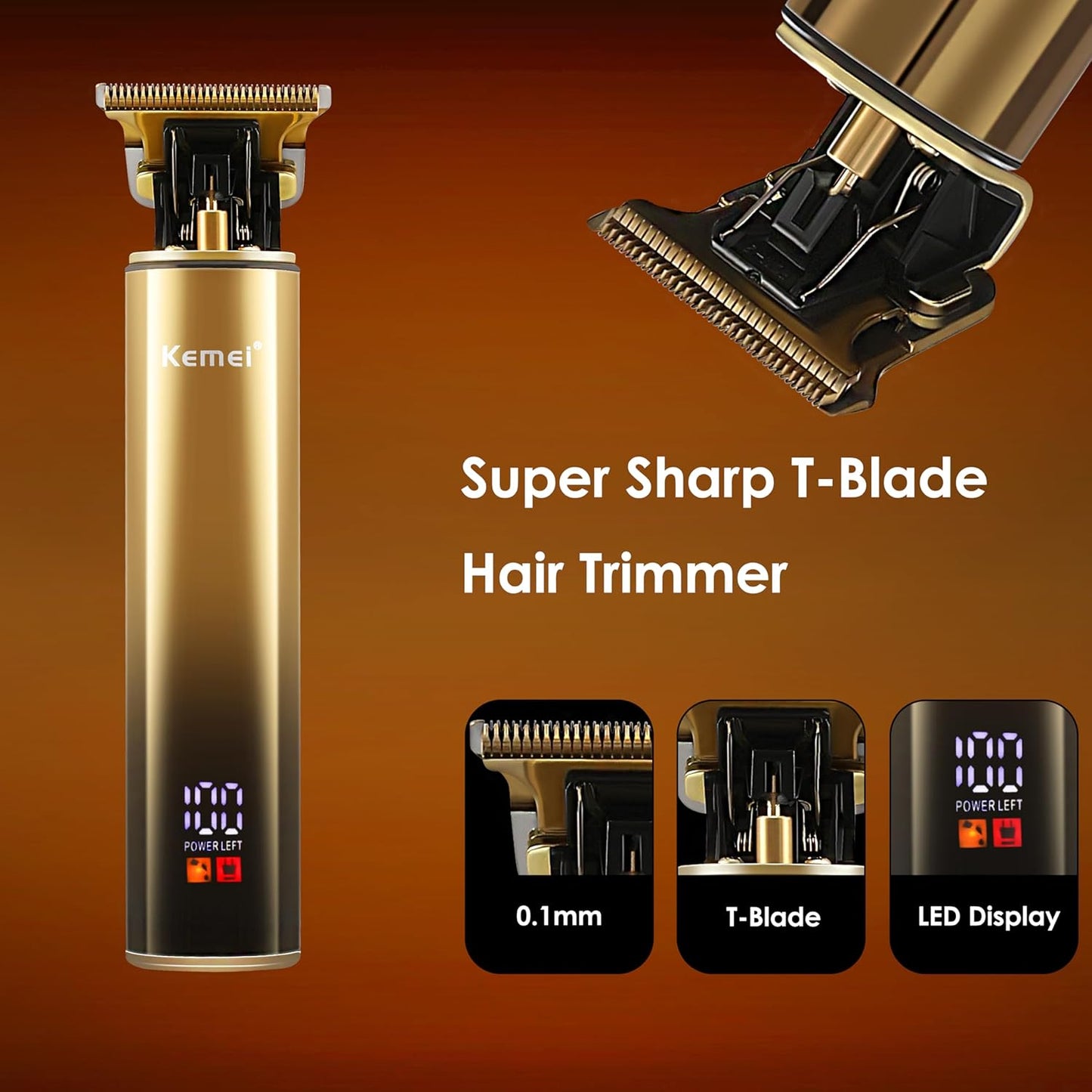 KEMEI Foil Shavers,Bald Head Shaver,Electric Razor for Men,with Hair Trimmer Barber Trimmers Waterproof Cordless