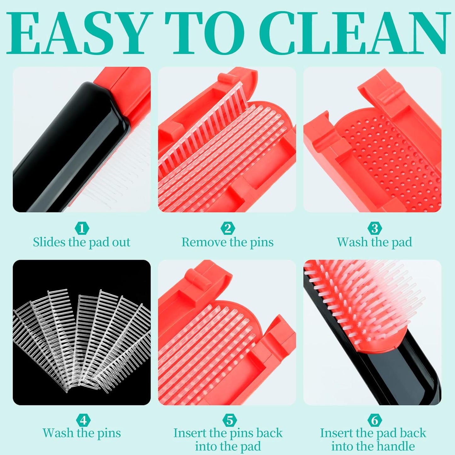 Hair Brush set for Curly, Detangling Hair Brush for Afro America/African Hair Textured 3a to 4c, Detangler Brush for Women Men Kids Styling Defining (Green)