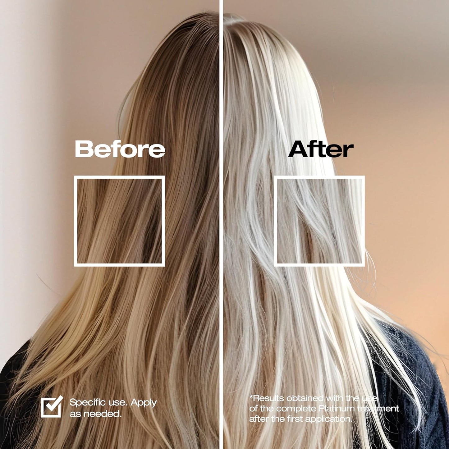 abril et nature - Platinum Professional Mask - For Blonde, Bleached, Highlighted, and/or Gray Hair - Violet Toner - Goodbye Yellow Tones - Platinum Appearance - 200 ml