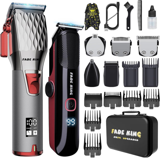 FADEKING® Professional Hair Clippers for Men + 5-in-1 Beard Trimmer
