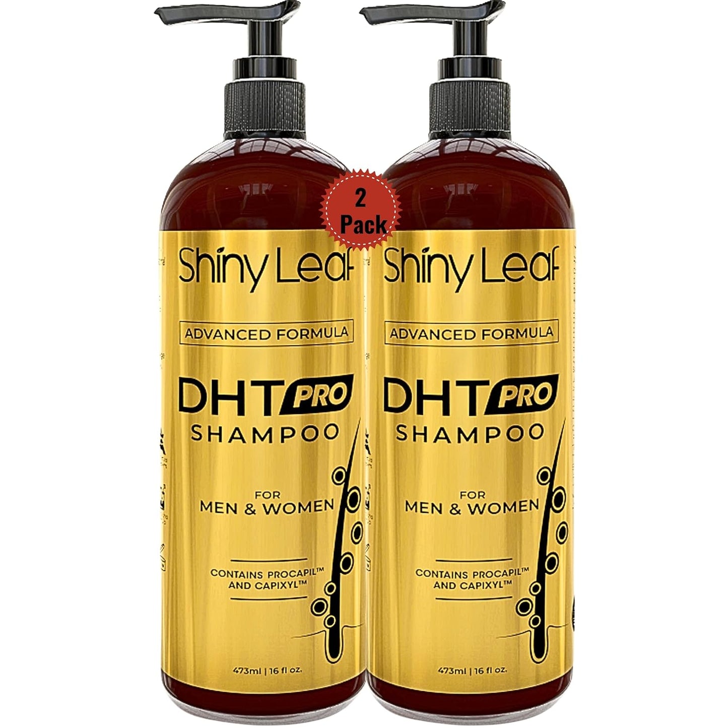 DHT Pro Shampoo Advanced Formula with Procapil and Capixyl, DHT Blockers and Natural Extracts, Anti-Thinning Shampoo for Men and Women, Revitalizes Scalp, Stimulates Follicles for Thicker Fuller Hair