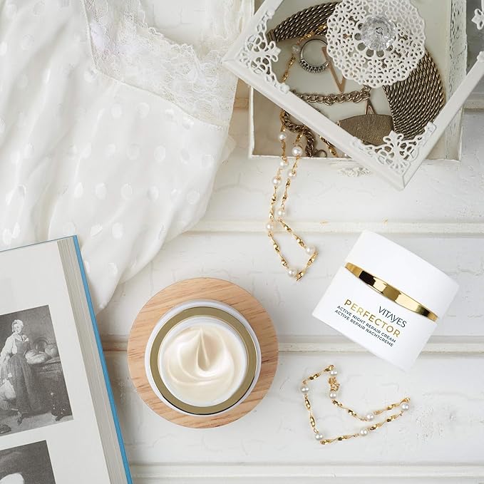 VITAYES Moisturizing Night Cream for Face with Vitamin C for Dark Spots, Fine Lines, Wrinkles, Even Tone and Acne Scar Removal, Hydrating & Brightening Skin for Women and Men