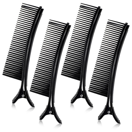 4 Pcs Grip Clips For Hair Sectioning, Hair Clips for Styling Sectioning Stylist Nonslip Grip Salon Home Cutting Coloring Foiling Placing Extensions DIY Accessories