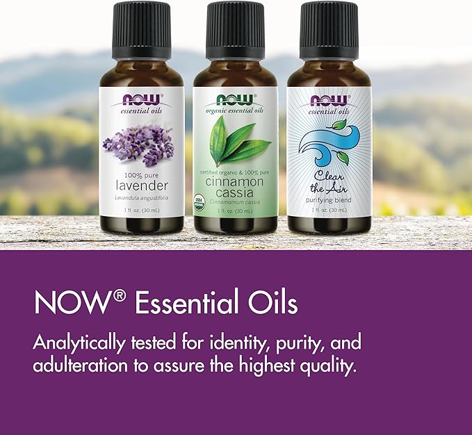 NOW Foods Essential Oils, Lavender Oil, Soothing Aromatherapy Scent, Steam Distilled, 100% Pure, Vegan, Child Resistant Cap, 16-Ounce
