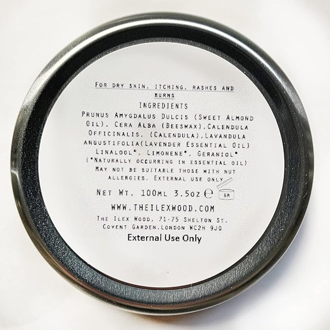 The Ilex Wood - Herbal Salve Gift Set for skin irritation, scrapes, bites, stings soothes skin, eczema, chapped hands. 3 x 100ml. Handmade, 100% Natural, Cruelty Free, Plastic Free.