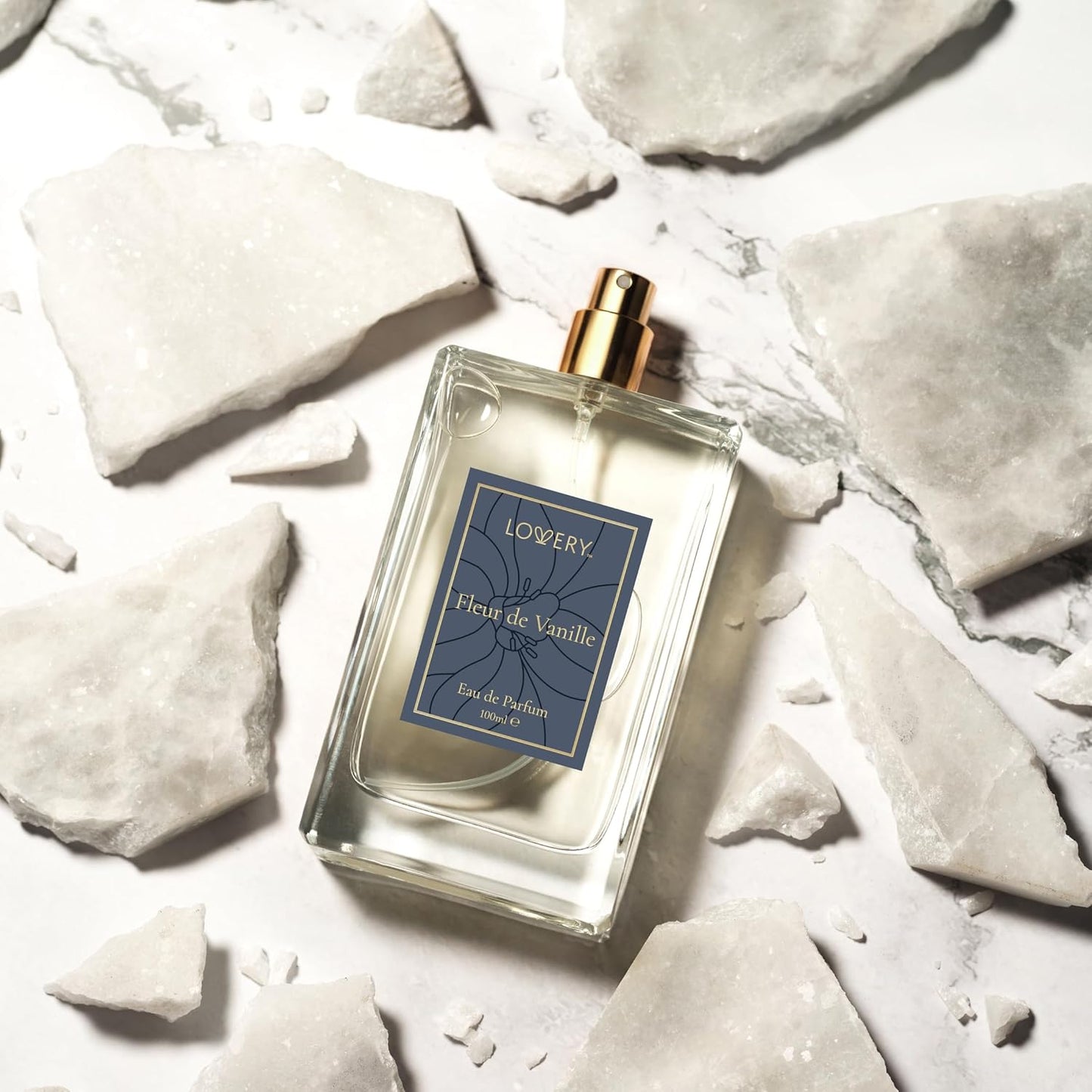 LOVERY Pure Vanilla Perfume for Women, 3.4 fl oz Womens Perfumes - Long Lasting Eau de Parfum Floral, Sweet, Clean Fragrance - Birthday Gifts for Mom, Girlfriend, Wife - Made in France