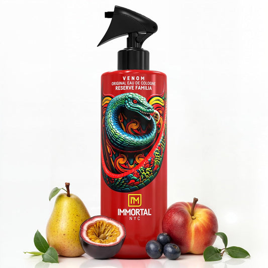 Immortal NYC Reserve Venom After Shave For Men Body/Face, 17 oz- Moisturizing and Refreshing Fruity Floral Men's Cologne