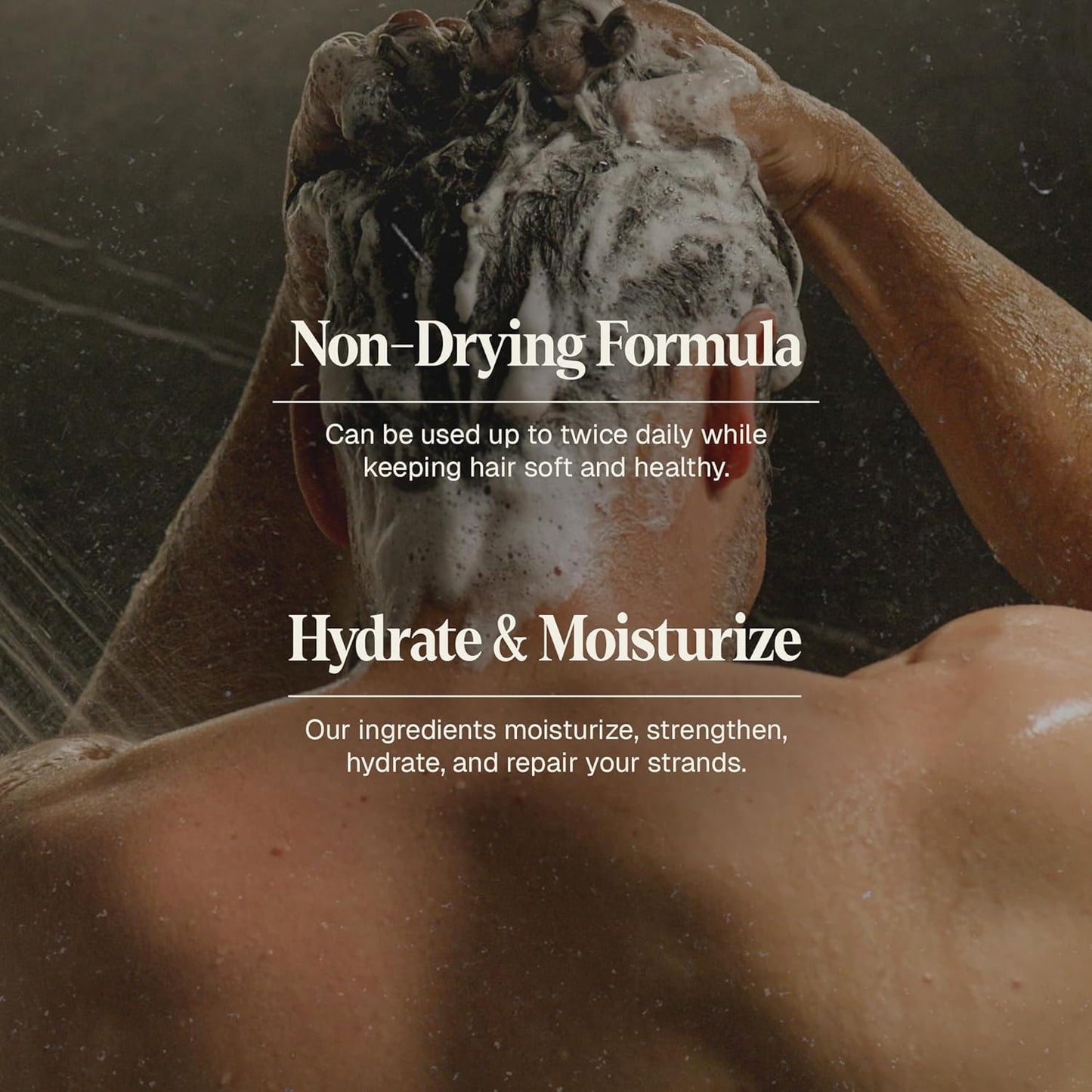 Black Wolf Mens Shampoo for Oily Hair, 12 Fl Oz - Charcoal-Infused Oil Control Shampoo with Moisturizing & Deep Cleansing Formula Hydrates & Nourishes Scalp - Daily Hair Care for Men