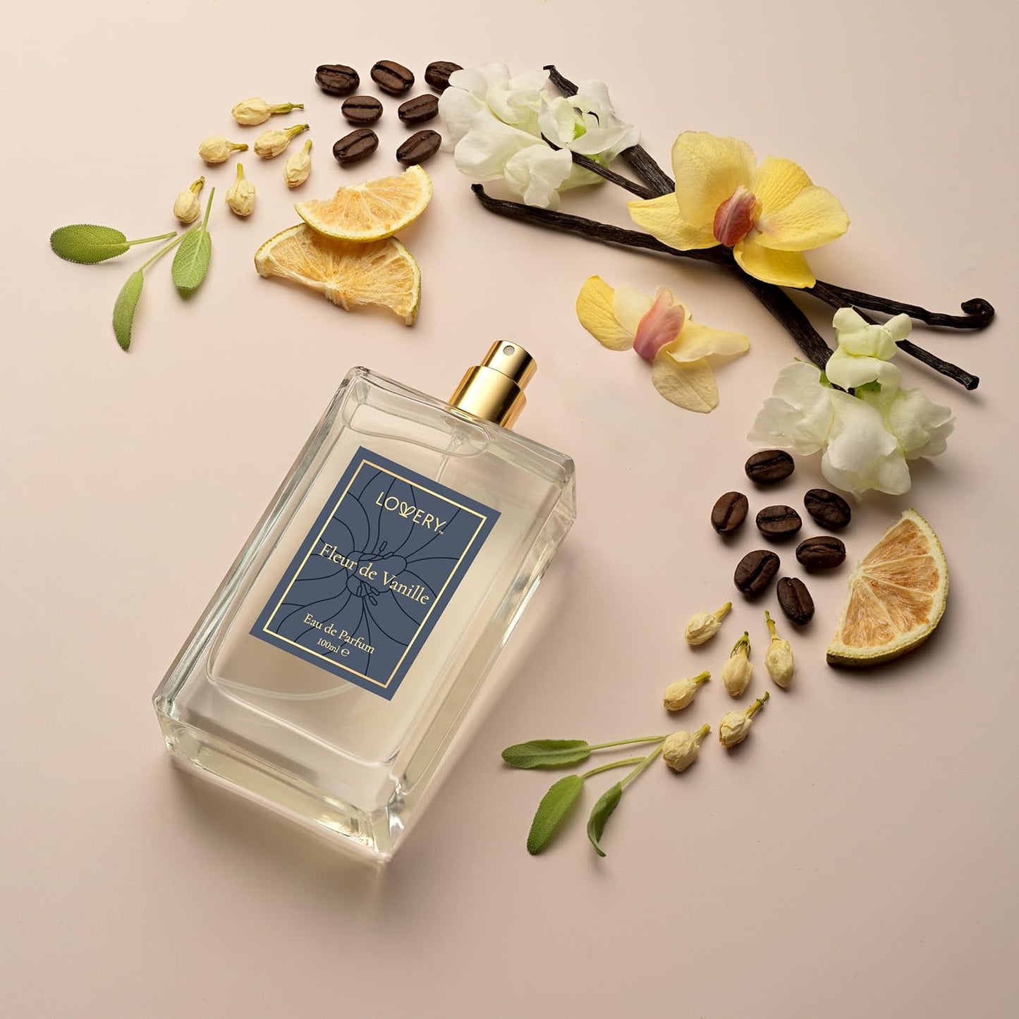 LOVERY Pure Vanilla Perfume for Women, 3.4 fl oz Womens Perfumes - Long Lasting Eau de Parfum Floral, Sweet, Clean Fragrance - Birthday Gifts for Mom, Girlfriend, Wife - Made in France