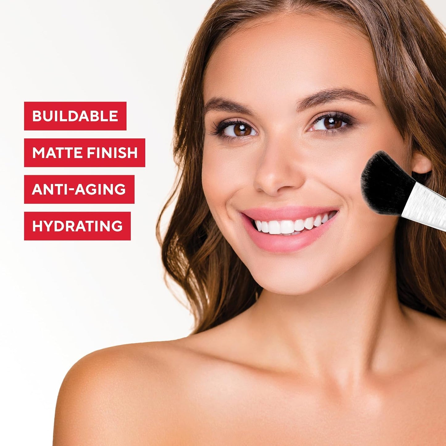 MIRABELLA - Invincible for All Pure Press Foundation, HD-Finish Pressed Powder, Buildable Mineral Pressed Powder Compact with Jojoba & Triglyceride, Age-Defying Makeup for All Skin Types, Tan T12