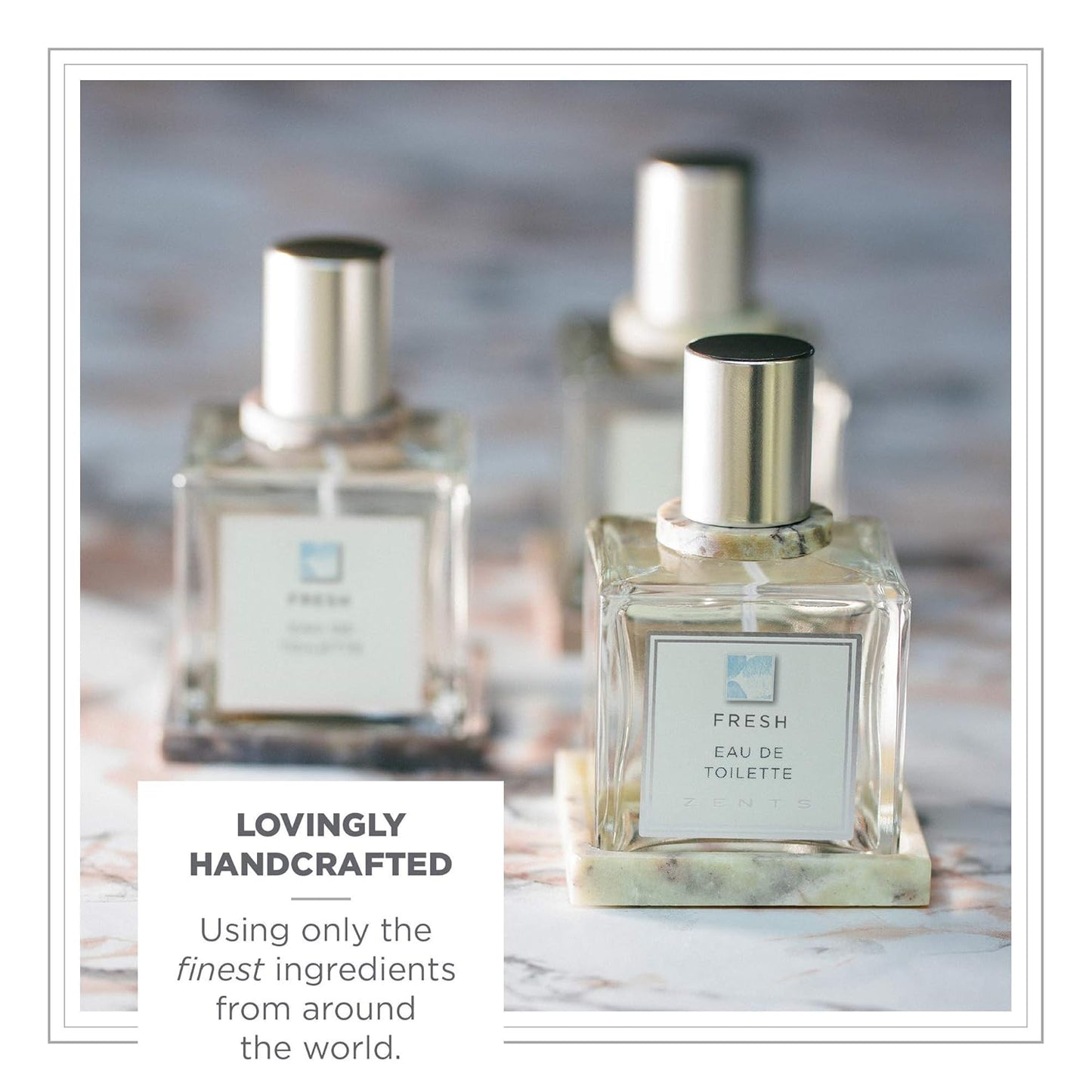 Zents Eau de Parfum (Fresh) for Women & Men | Long-Lasting Clean Fragrance with Linden Blossom, Cucumber & Lemon | Crisp & Refreshing Scent | 1.69 oz