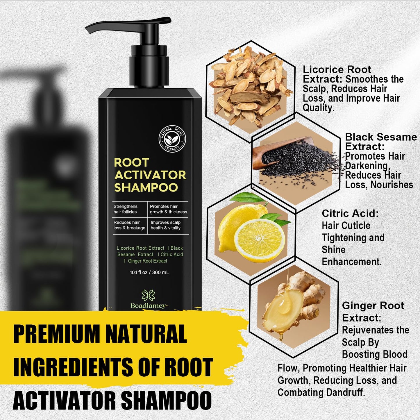 Root Activator Shampoo and Conditioner for Men: Hair Growth Set for Hair Loss and Thinning Hair