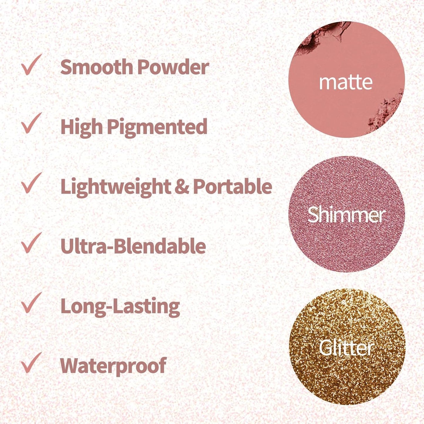 Mini Eyeshadow Palette，9 Colors Neutral Nude Matte Shimmer Glitter Eye Shadow Pallet High Pigmented Ultra-Blendable Naturing-Looking Waterproof Long Lasting Makeup Palette