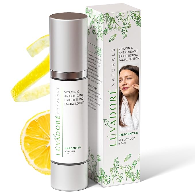 Vitamin C Skin Care Facial Lotion – Antioxidant Cream for Face – Deeply Hydrating Brightening Cream for Dark Spots, Uneven Skin Tone – Anti-Aging and Rejuvenating Formula