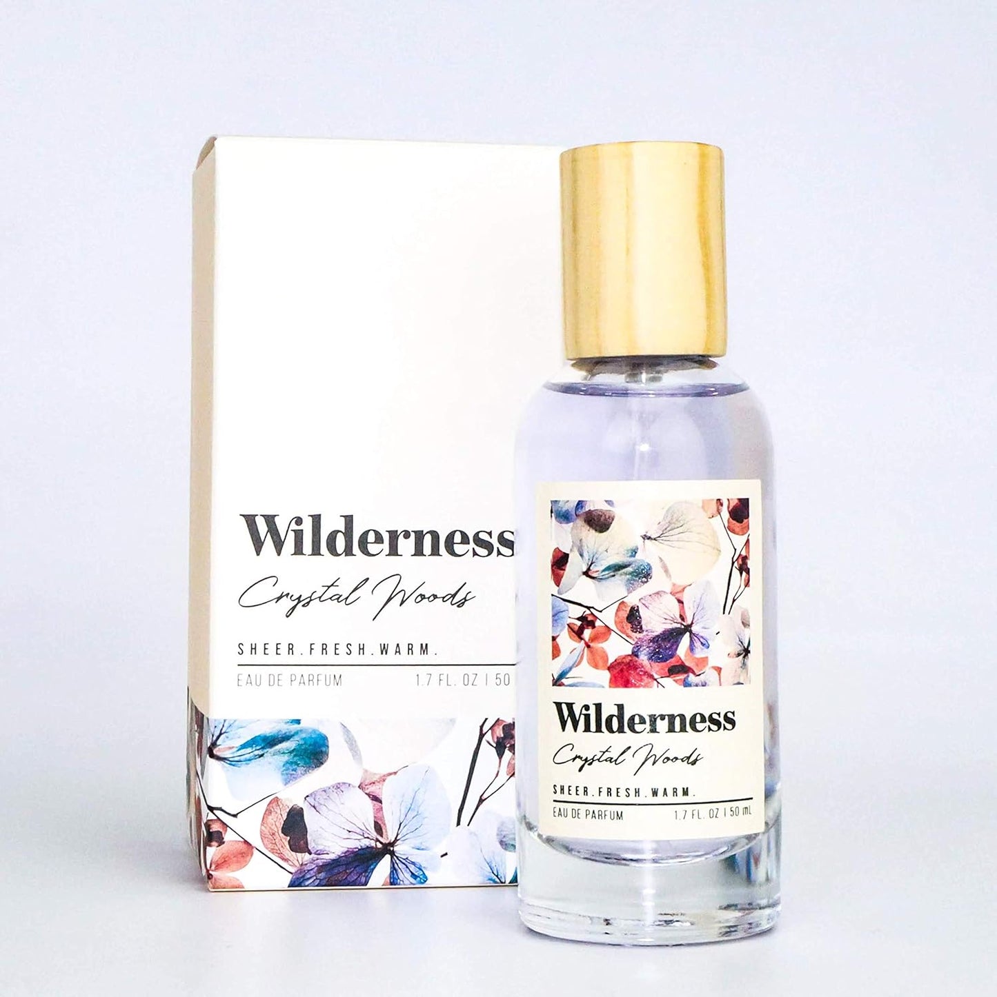 Tru Fragrance Beauty Wilderness Crystal Woods Eau de Parfum Spray- Fresh and Warm Floral Fragrance for Women - Featuring Notes of Eucalyptus Blooms, Jasmine Petals and Sheer Cedar