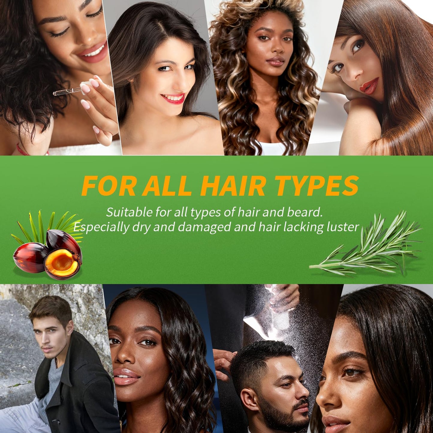 Organic Batana Rosemary Oil for Hair Growth & Anti-Hair Loss, Natural DHT Blocker Scalp Treatment for Thinning Hair, Nourishing Dry Scalp & Strengthening Follicles Cold-Pressed, Non-Greasy, 1 fl oz