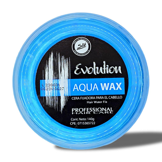 SLIK Aqua Wax Water-Based Hair Styling Wax - Strong Hold, Frizz Control, Easy Wash Out - Unisex for Men, Women, Teens, and Kids (140g / 4.9oz)