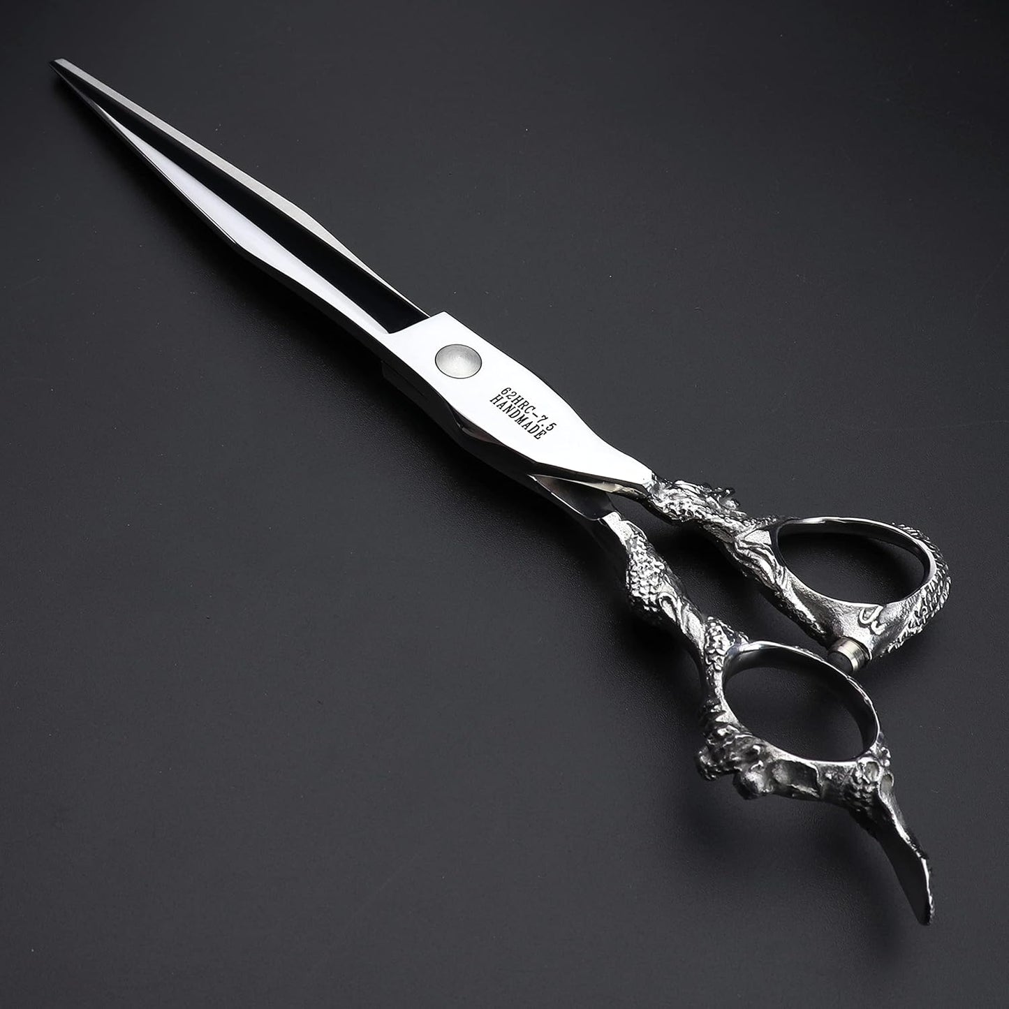 7" 7.5" 8"9" Professional Hairdressing Scissors Barber Salon Hair Cutting Dragon Shears (Large). (7.5 inch)
