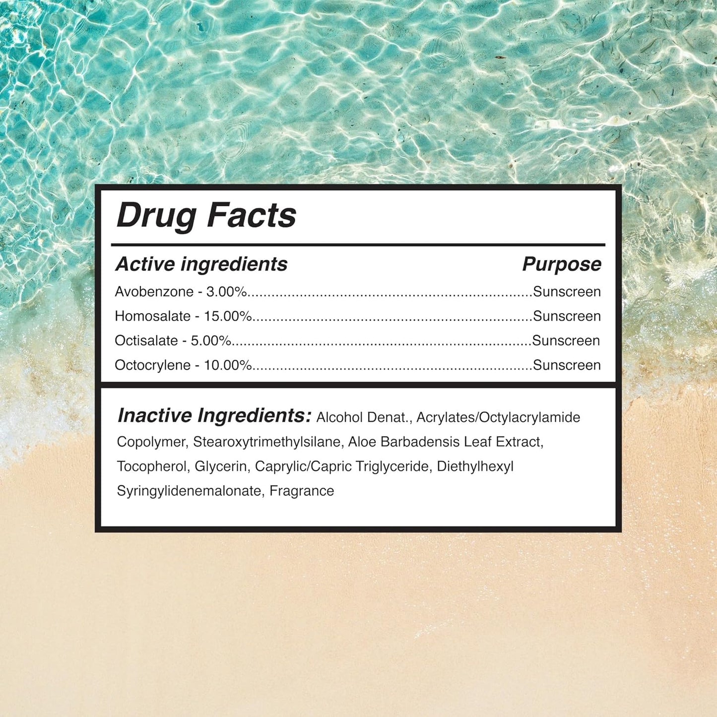 Surface Sunscreen Spray SPF 50 for Body, Lightweight Natural Formula, Reef Friendly, Broad Spectrum UVA UVB Protection, Water Resistant Sun Care for 80 Minutes Outdoor Use, Tropical Scent, 6oz