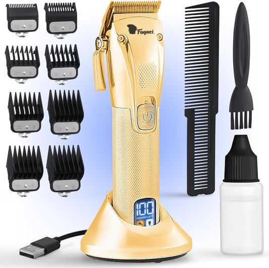 Fagaci Hair Clippers for Men Professional with Precise Cutting, Turbo Power Professional Barber Clippers Cordless, Powerful Motor Fade Mens Hair Clipper Set, Precision Blades Haircut Machine Kit