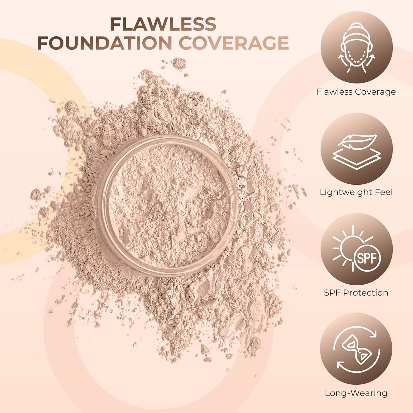 Timeless Look KIT (Light) Full Size Mineral Makeup Set Matte Foundation Bare Face Sheer Powder Cover