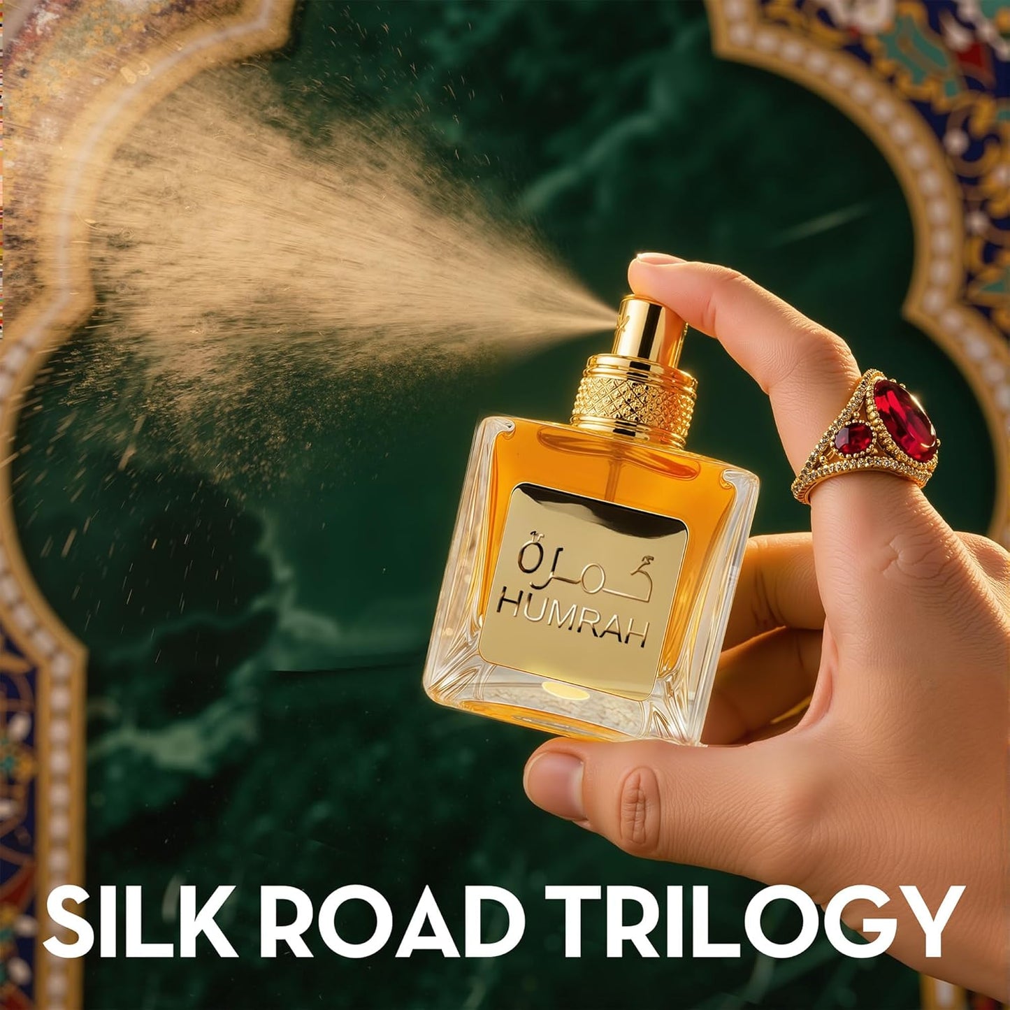 Cologne for Men Humrah 3.4 Fl Oz Eau de Toilette Spray Noted with Bergamot,Lavandin,Orange Blossom,Amber&Vanilla Fragrance Alcohol-Free Luxury Men's Perfume for Daily Use