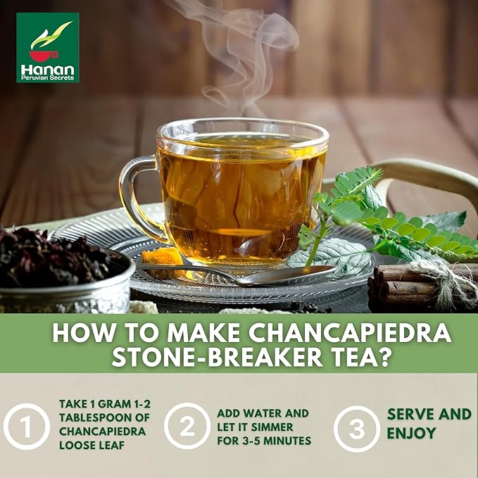 Hanan Chanca Piedra Loose Leaf 1.4oz - Stonebreaker Herbal Tea 40g Dried Vegan Leaves 100% Natural Chancapiedra Grown in Peru