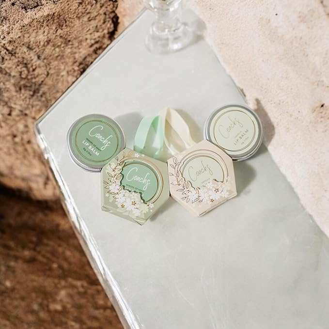 Coach's Natural Moisturizing, Nourishing, Vegan Mint and Vanilla Lip Balm.