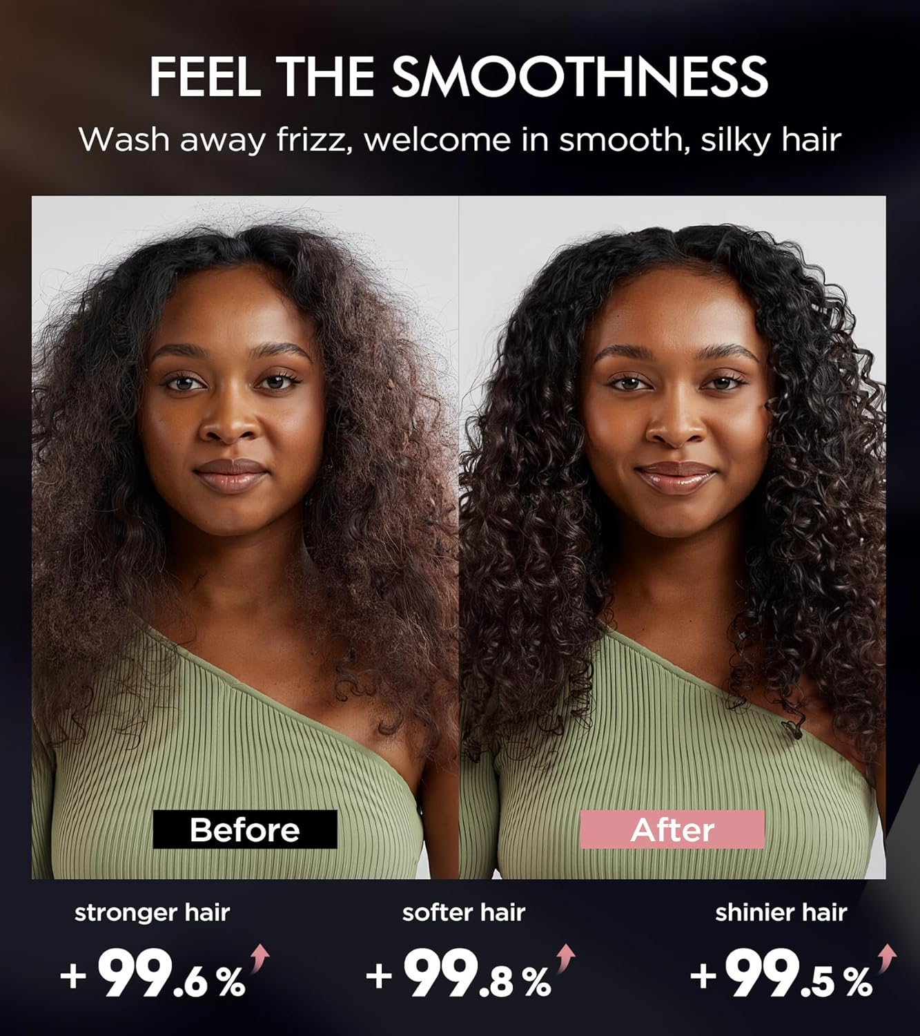 Dual Essence Hair Growth Shampoo and Conditioner Set with Biotin&Tripeptide, 3X Moisturizing Biotin Shampoo for Softer Shiner Hair, Anti-Loss Dandruff Routine Rosemary Shampoo for Men Women, 2x16.9oz