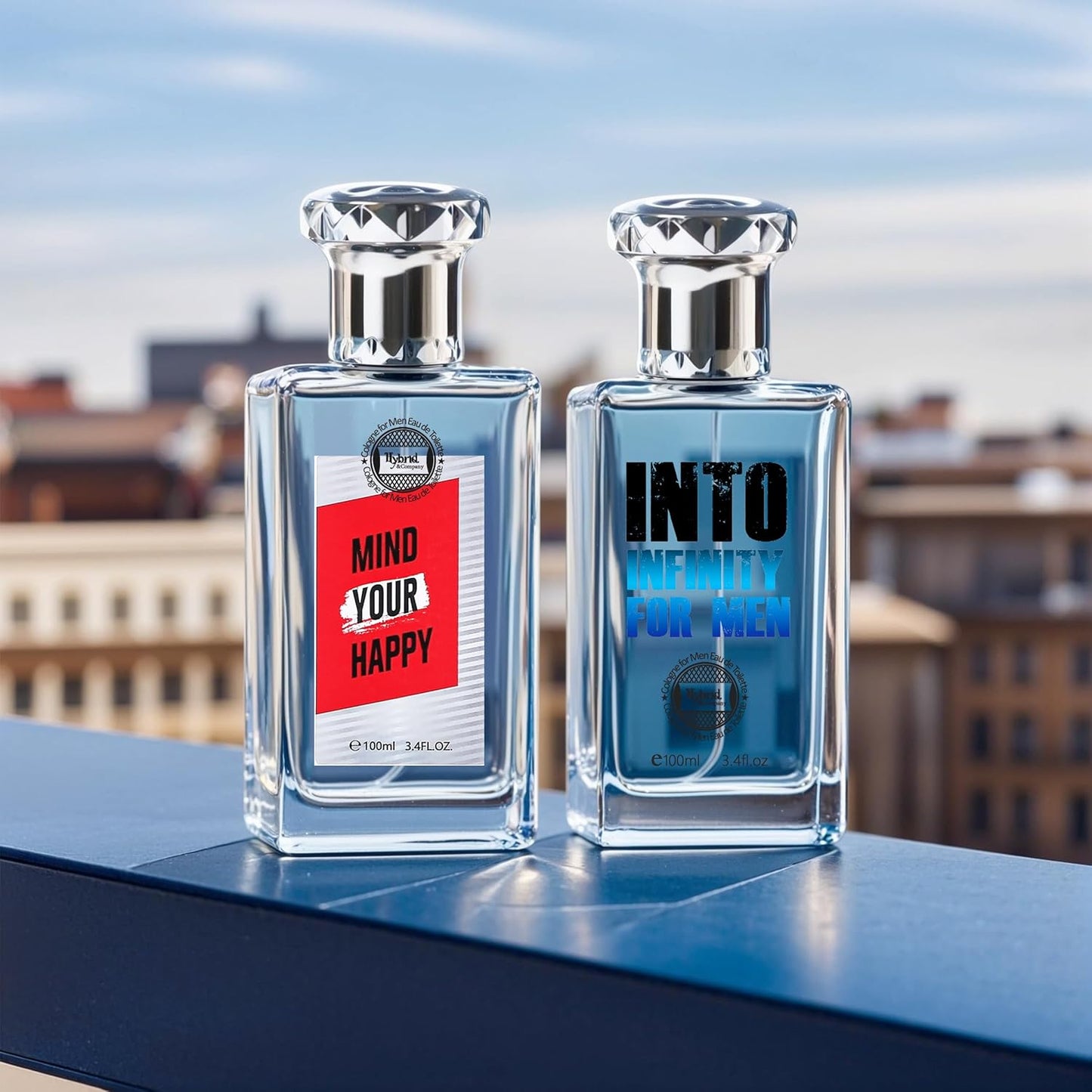 Hybrid & Company Mens 2 Pcs Mind Your Happy Young Into Infinity Eau De Perfum Vaporisateur Natural Spray