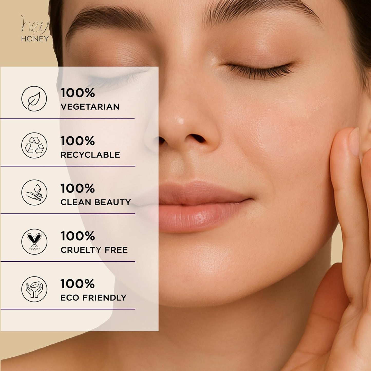 Hey Honey Skincare Good Night Moisturizer For Face Royal Honey Facial Replenisher with Coenzyme Q10 | A Lavish Night Time Repair Designed To Improve Moisture Retention | 1 Oz