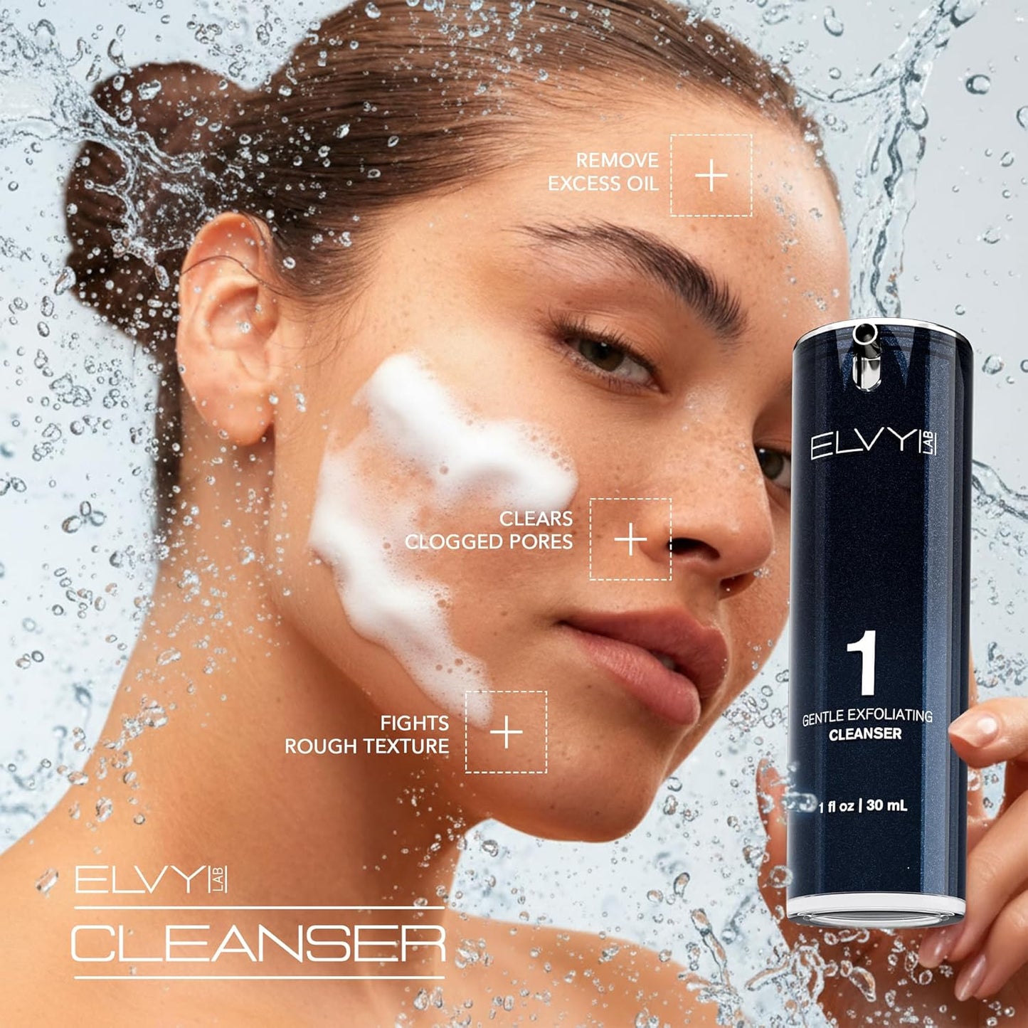 Skin Care Set For Men & Women | 4-in-1 Vegan & Cruelty-Free Skin Care Kit | Dermatologist Developed | Anti-Aging With Deep Cleanser, Vitamin C Serum, Moisturizer & Eye Cream | All Skin Types