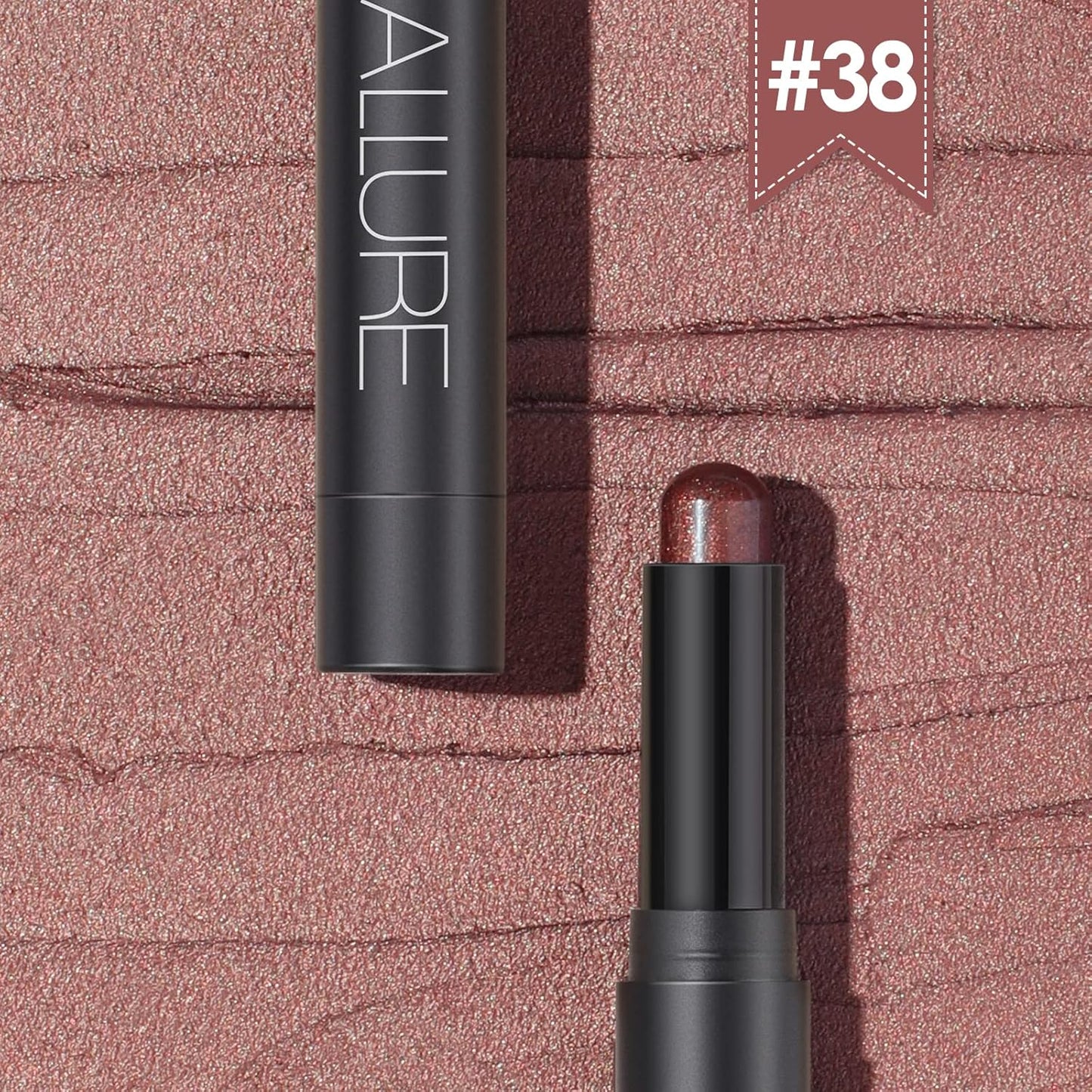 FOCALLURE Shimmer and Matte Cream Eyeshadow Stick,Smooth Brilliant Eye Brightener Pencil for Women,Long Lasting Waterproof Eye Shadow and Liners Makeup,GOSSIP