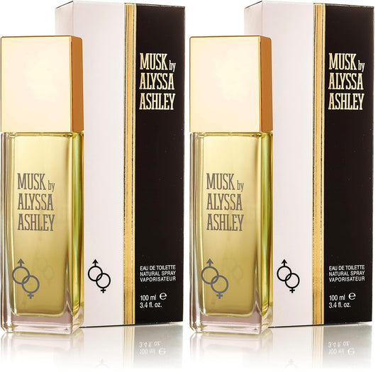 Ashley Alyssa Musk By Alyssa For Women. Eau De Toilette Spray 3.4 Ounces (Pack of 2)