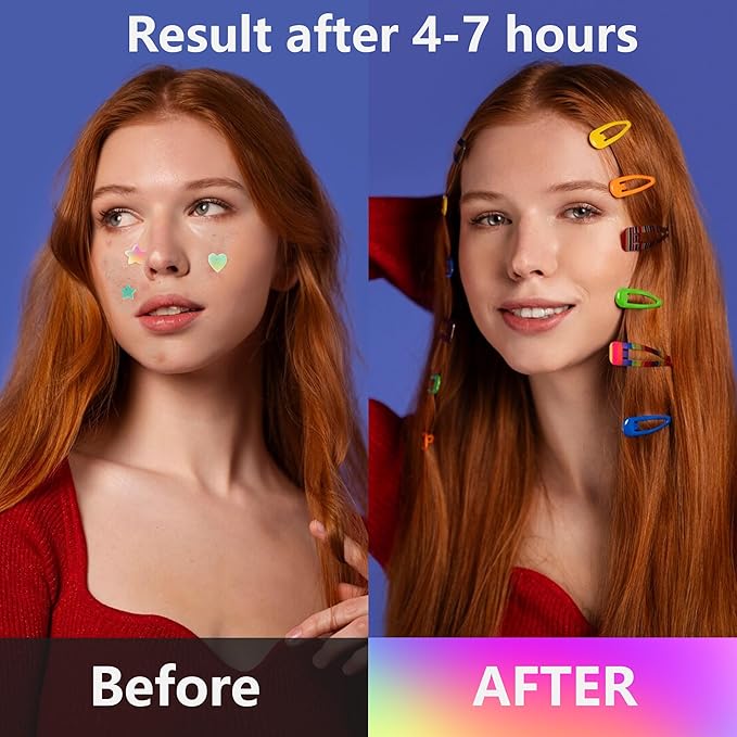 224 Counts Cute & Fashion Stars Pimple Patches for Face, Hydrocolloid Acne Patches, Zits Absorbing Patch, Covering Zits and Blemishes with Salicylic Acid, Tea Oil & Centella, Cruelty Free