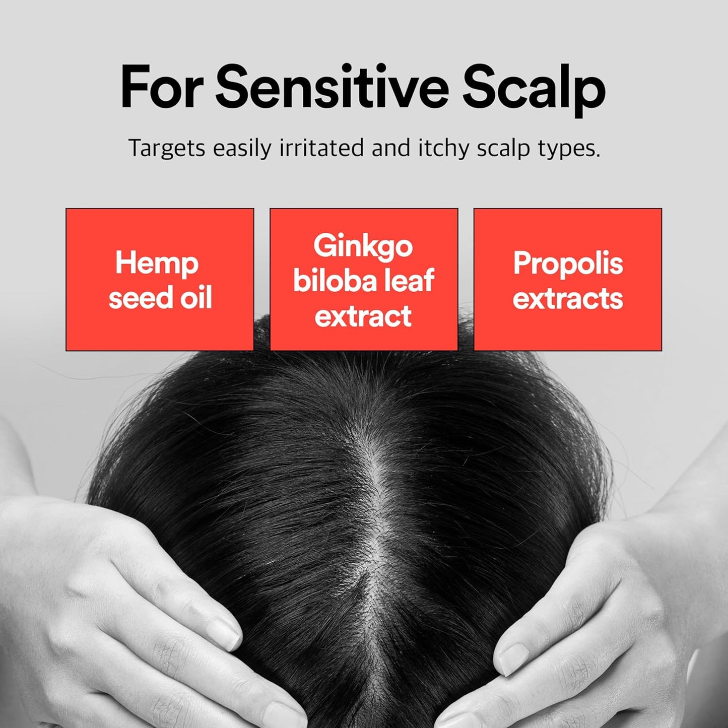 REFILLED Booster Plus Sensitive | Hair Growth Serum & Thickening Scalp Treatment with Built-in Massager for Men & Women | Hair Loss & Thinning |Fuller & Baby Hair Regrowth, Fast-Absorbing with Biotin