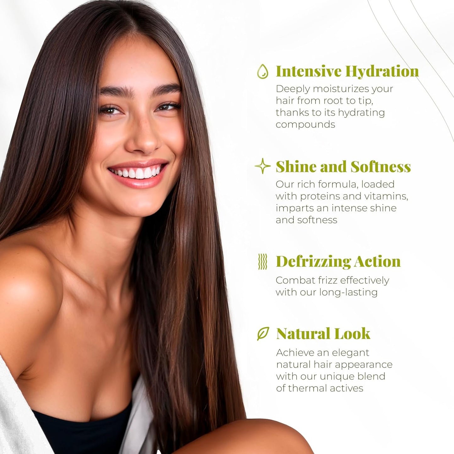 Bio Protein Organic Brazilian Keratin Treatment - Formaldehyde-Free Hair Straightening, Keratina Brasileña, 100ml/3.38oz