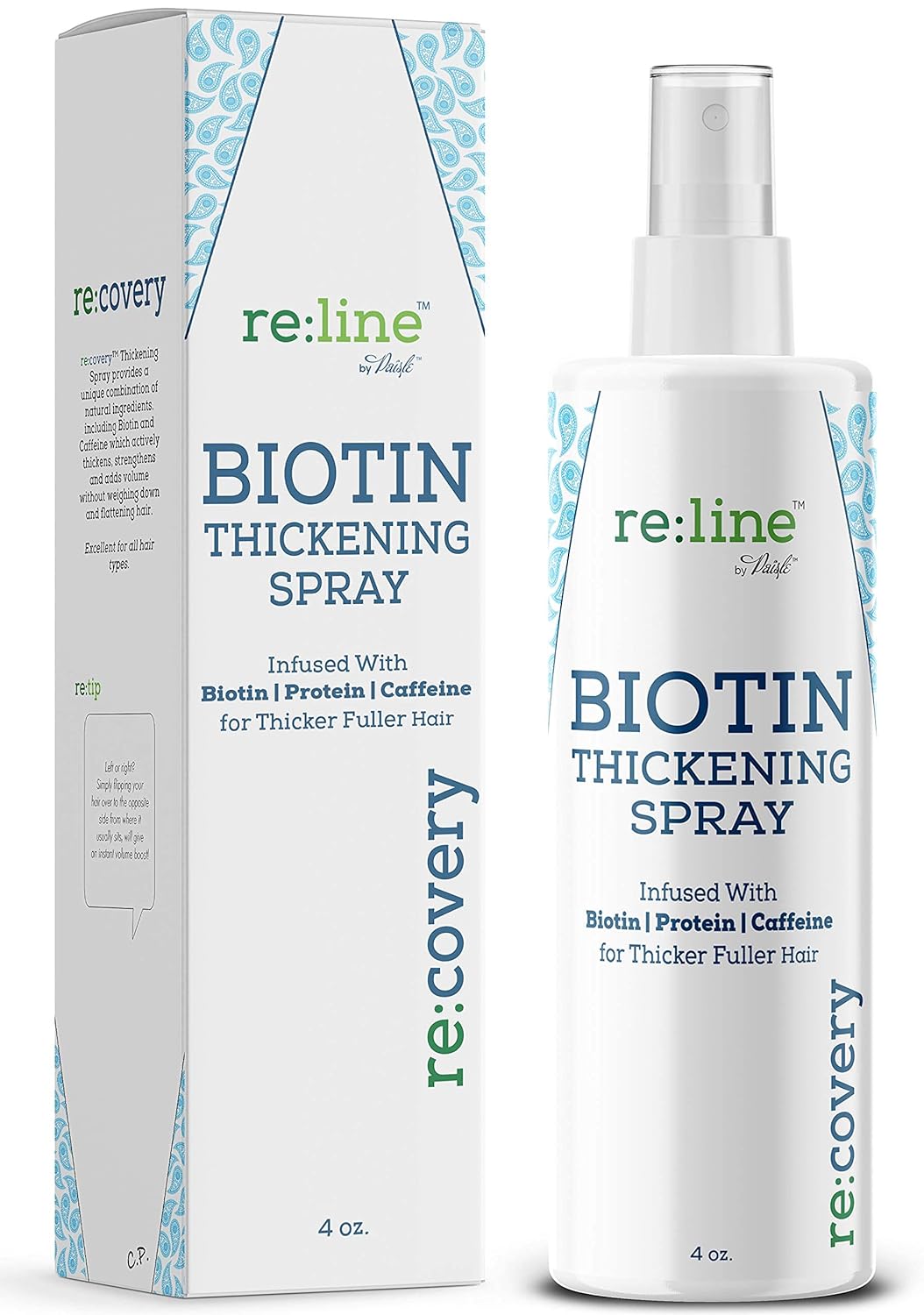 Biotin Hair Thickening and Growth Spray for Thinning and Texturizing - Hair Loss Prevention Tonic for Men and Women